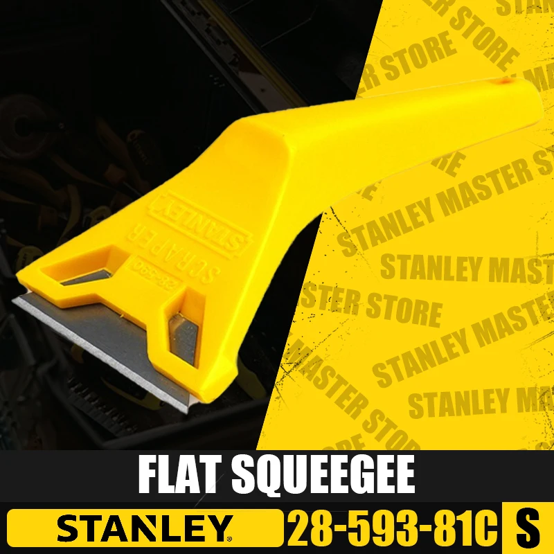 STANLEY 28-593-81C Flat Squeegee Glass Tile Cleaning Tools Cleaning Spatula Removal of Rubber Spatula Scraper