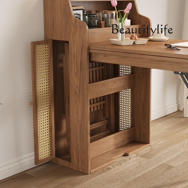 

Q Retractable folding dining table Modern simple household small apartment storage side cabinet Multifunctional dining table Sol