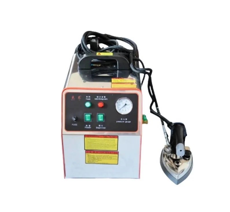 industrial steam iron with motor, 4-liter water tank and engine top design, 1500-watt high-efficiency boiler, 220 volts