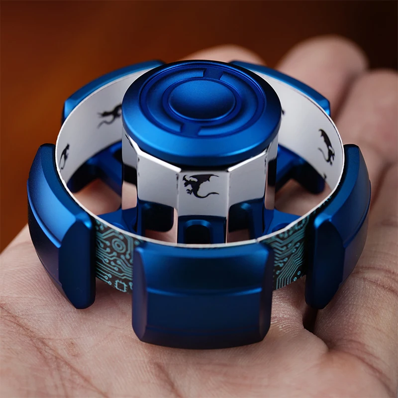 

Fidget Spinner EDC Black Technology Titanium Alloy Finger Tip Spinner Decompression and Decompression Artifact Adult Metal Toy