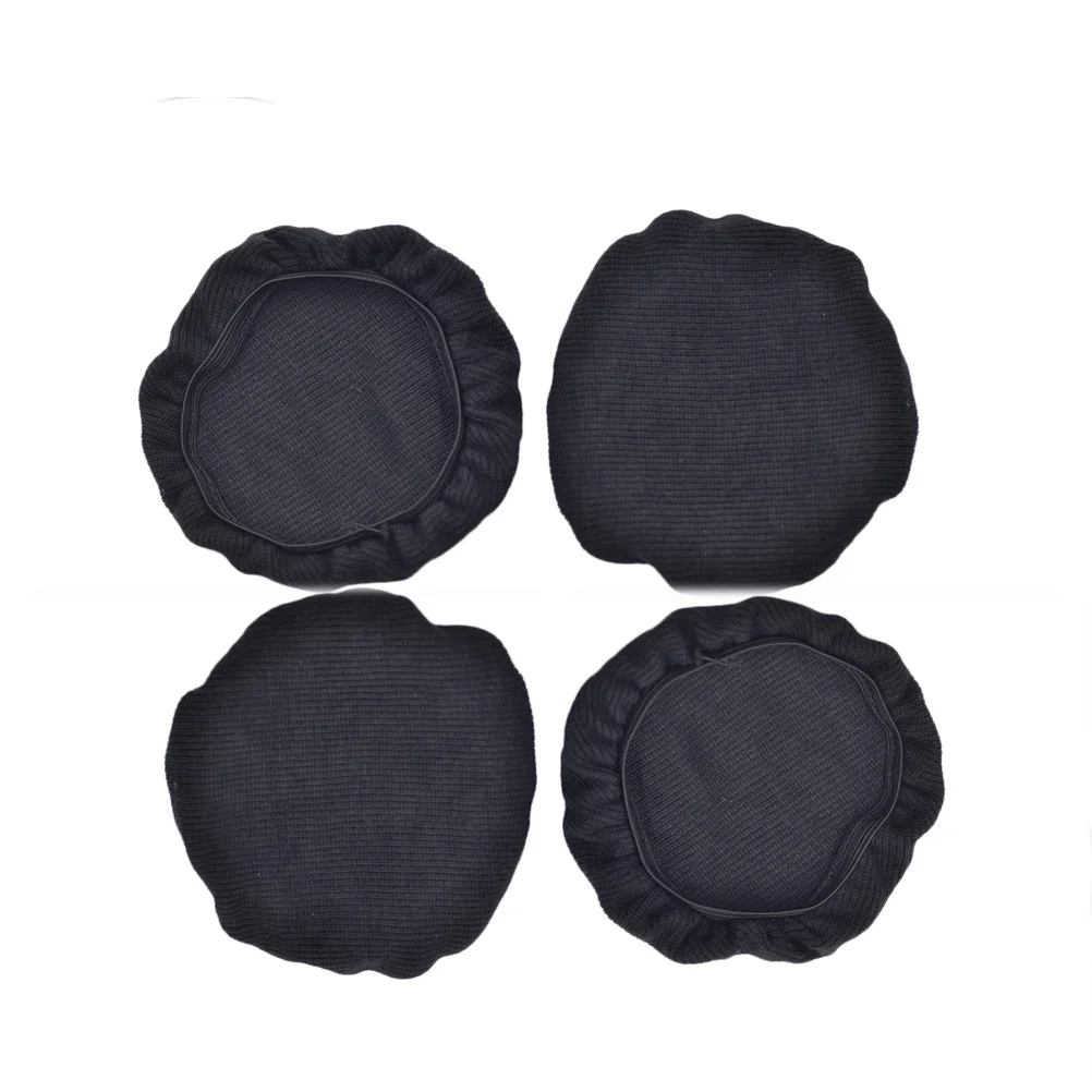 

4pcs Dust For Headphones Washable Stretchable Fabric Pad Protector Fit Most Over Ear Headphones 6-8.5Cm S Size Black Headphone