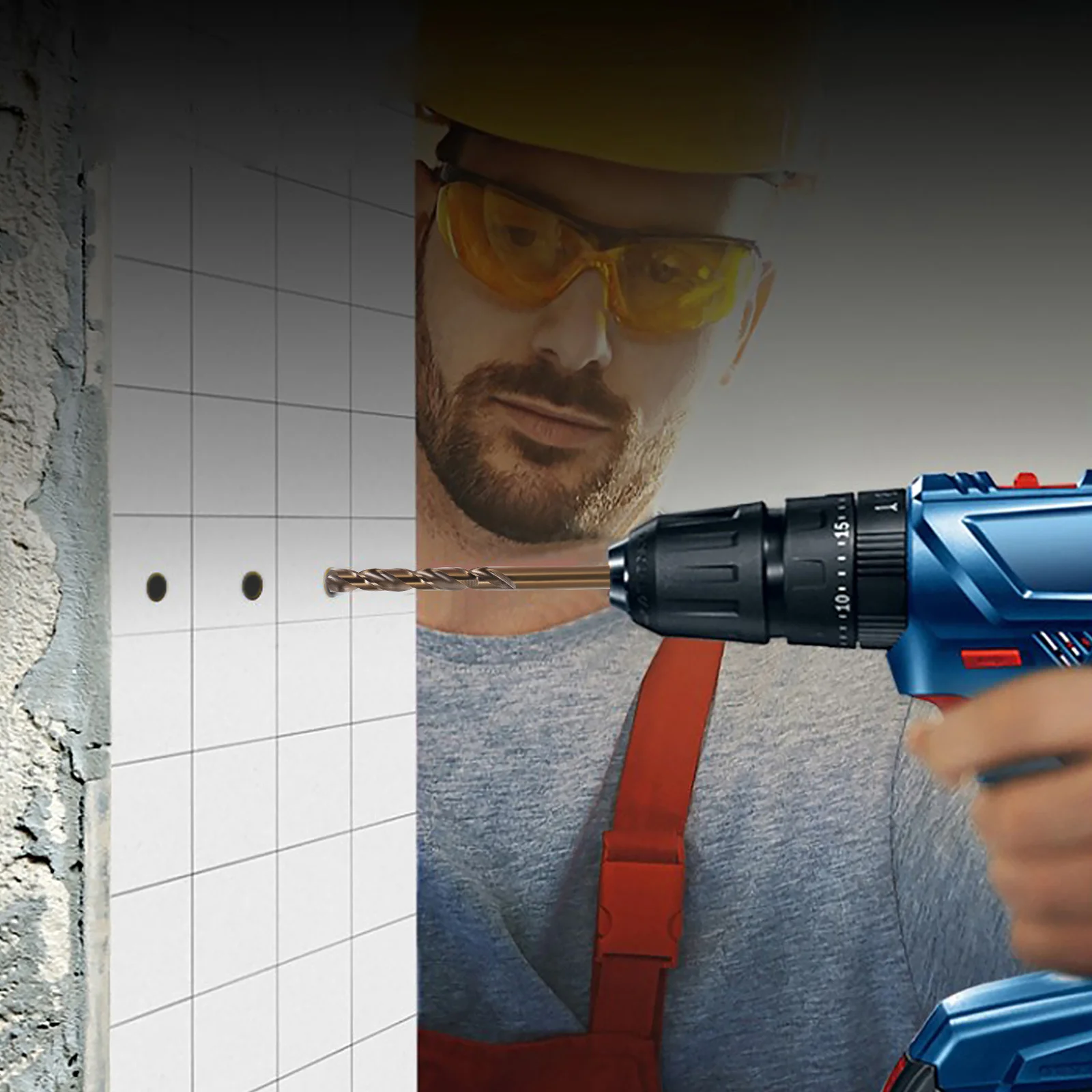 

10Pcs Metal Drill Bit Set High Speed Steel Hardened Twisted Long Bits for Wood Plastic Aluminum DIY Drill Bit Set