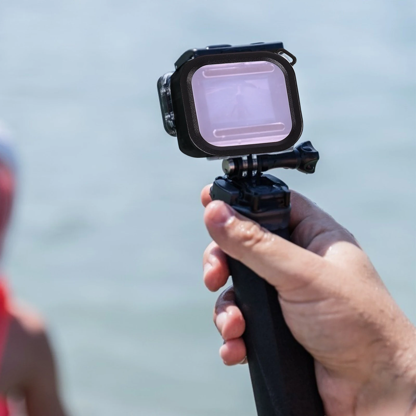 

3pcs Dive Filter Camera Waterproof Protective Housing Pink Red Purple Diving Lens Filter For Freshwater Seawater Underwater