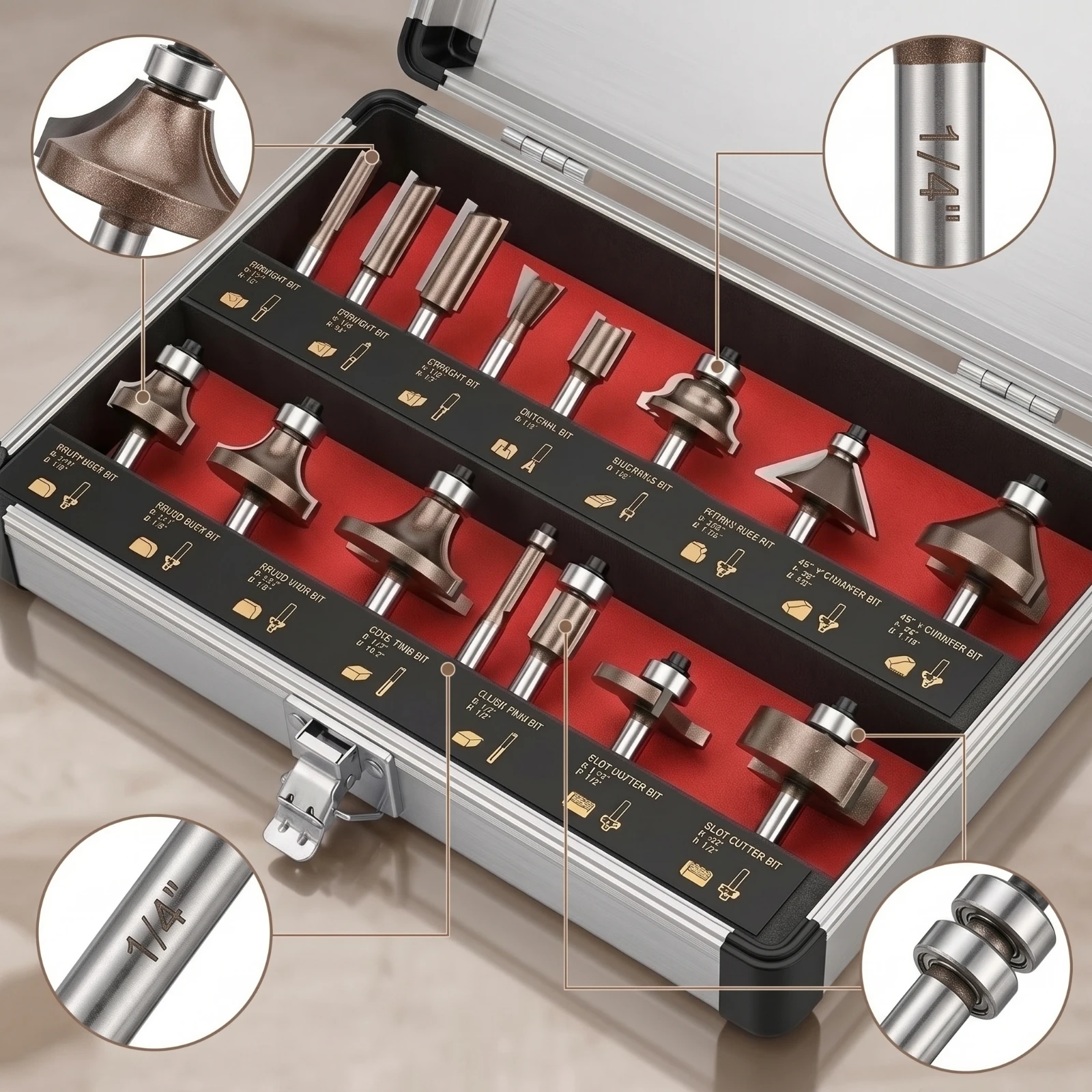 15-pieces-router-bit-set-with-aluminum-case-1-4-inch-shank-router-bit-set-tool-carbide-tipped-heat-resistant-for-woodworkers