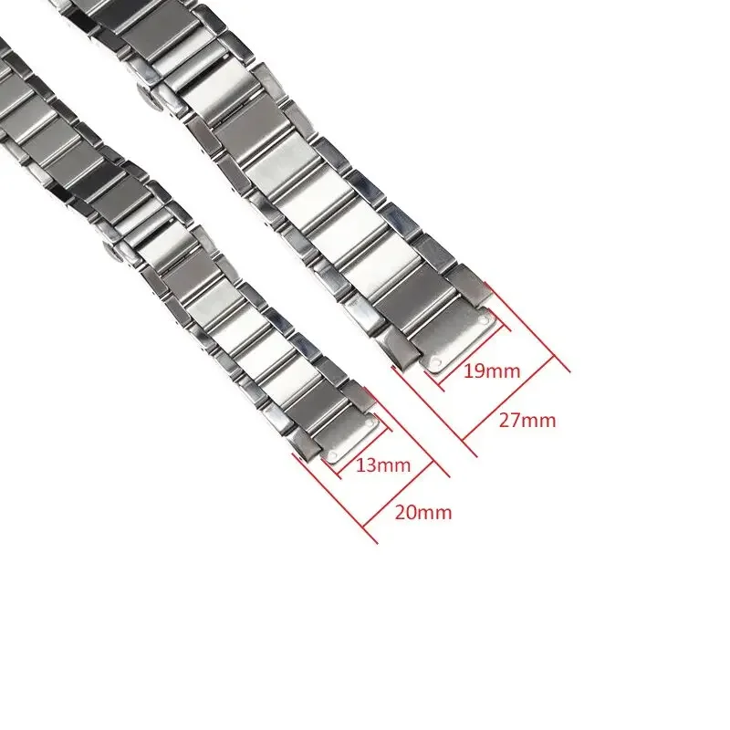 

Watch accessorie Stainless Steel Strap Men Watchband 27*19mm Belt Male Top Brand Watch Strap band Fusion series