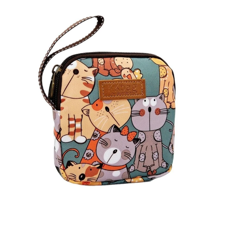 Waterproof, Multi-purpose, Portable, Cartoon Printed, Hand-held Wallet, Change, Credit Card, Small Item Storage Bag