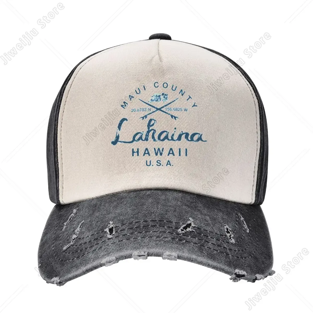 Lahaina Maui Hawaii Surfing Vintage Baseball Cap dad hat Golf Wear Ladies Men's