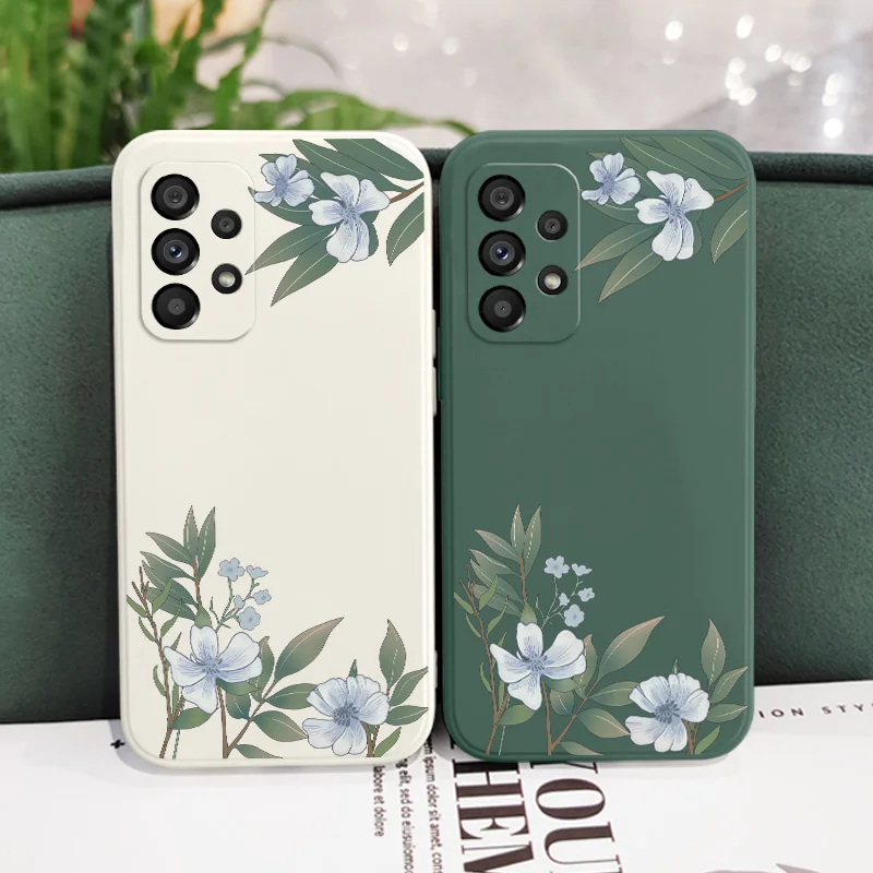Incontro Fiori Cassa Del Telefono Per Samsung Galaxy A73 A53 A33 A23 A13 A03 A72 A52 A52S A32 A22 A12 A71 A51 A31 A21S 4G 5G Copertura