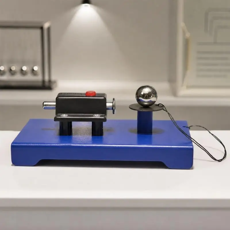 Physics Inertia Demonstration Apparatus for Classroom Lessons, Metal Motion Law Experiment Device with Mounted Ball F19E