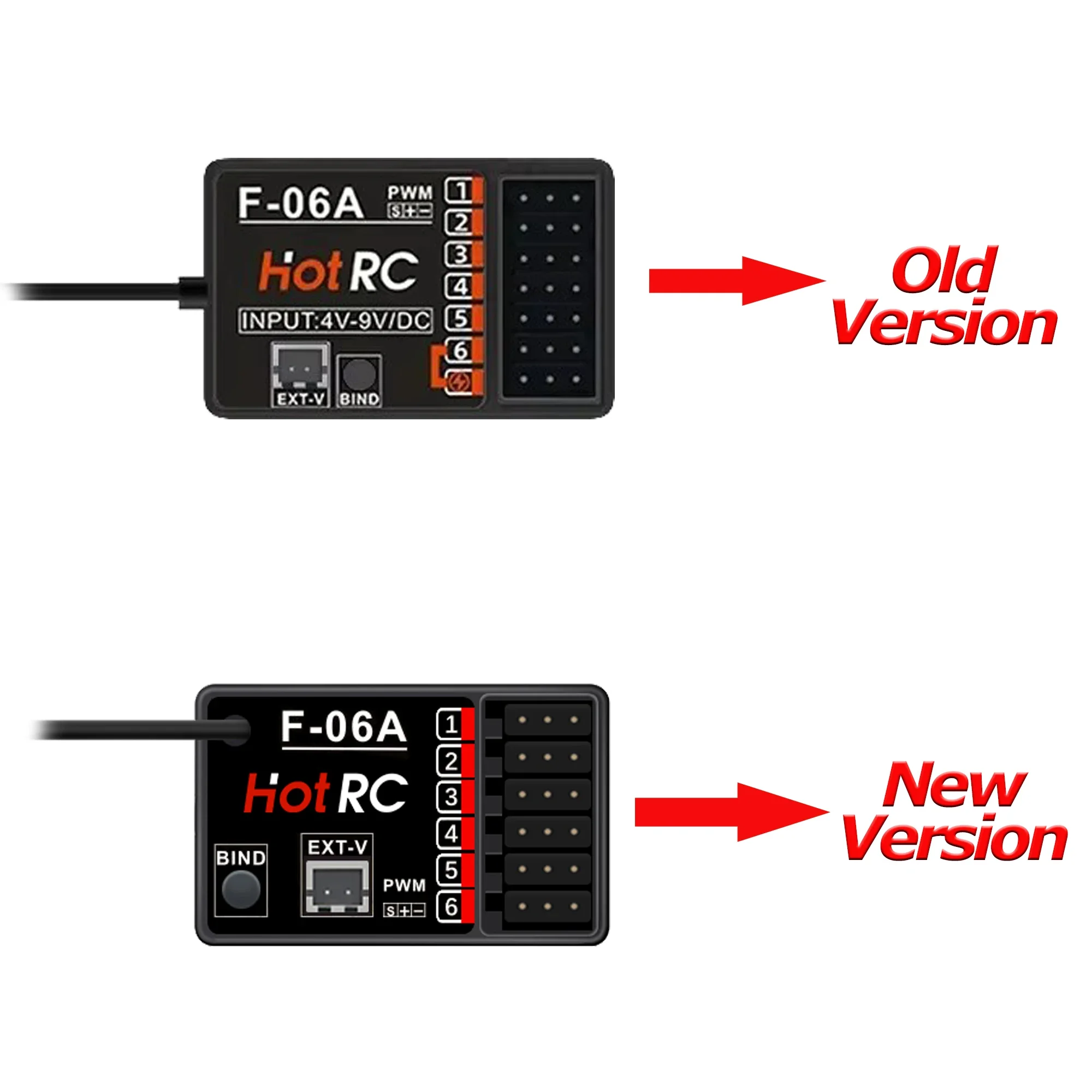 HOTRC CT-6A 6CH 2.4G Radio System Transmitter One-handed Control F-06A 6 Channel PWM Receiver for RC Car Boat Drone Model Toys - Image 6