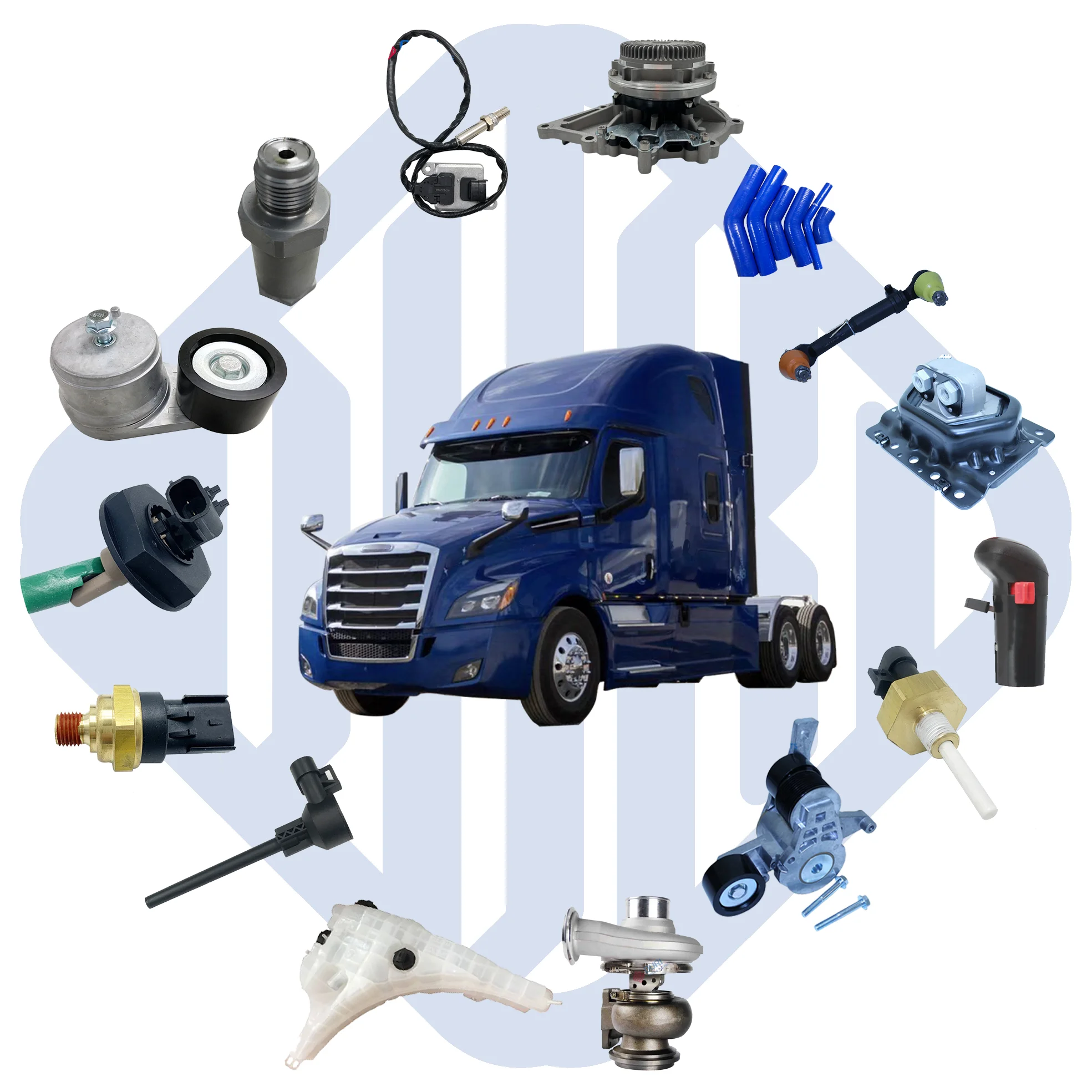 

Water Pump with Pulley A4732020210 A4702000101 for Freightliner Cascadia Detroit Diesel DD15