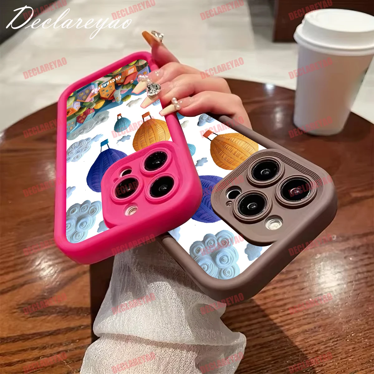 DECLAREYAO حافظة رفيعة من مادة البولي يوريثان الحراري الناعمة لهاتف سامسونج جالاكسي الترا S23 FE Plus S24 مقاومة للصدمات #3