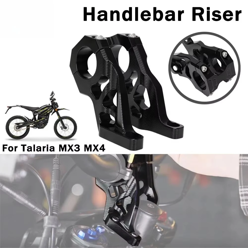 Motorcycle Motocross Handlebar Bar Riser Mount CNC Handlebar Bracket 7075 Aluminum For Talaria MX3 MX4 MX 3 4 Dirt Pit Bike
