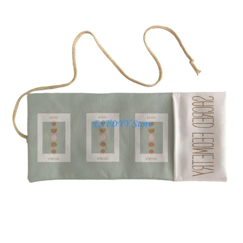 G6DE أنيق بطاقة التارو حامي بولي الكتان نظيفة بسهولة للملحقات الروحية #4