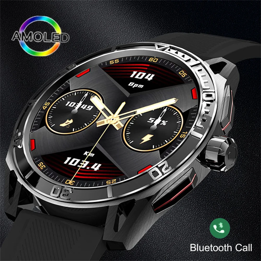 

2023 NEW Amoled Smart Watch Bluetooth Call Blood Pressure Monitor Fitness Tracker Men Women Smartwatch For Android ios Phone