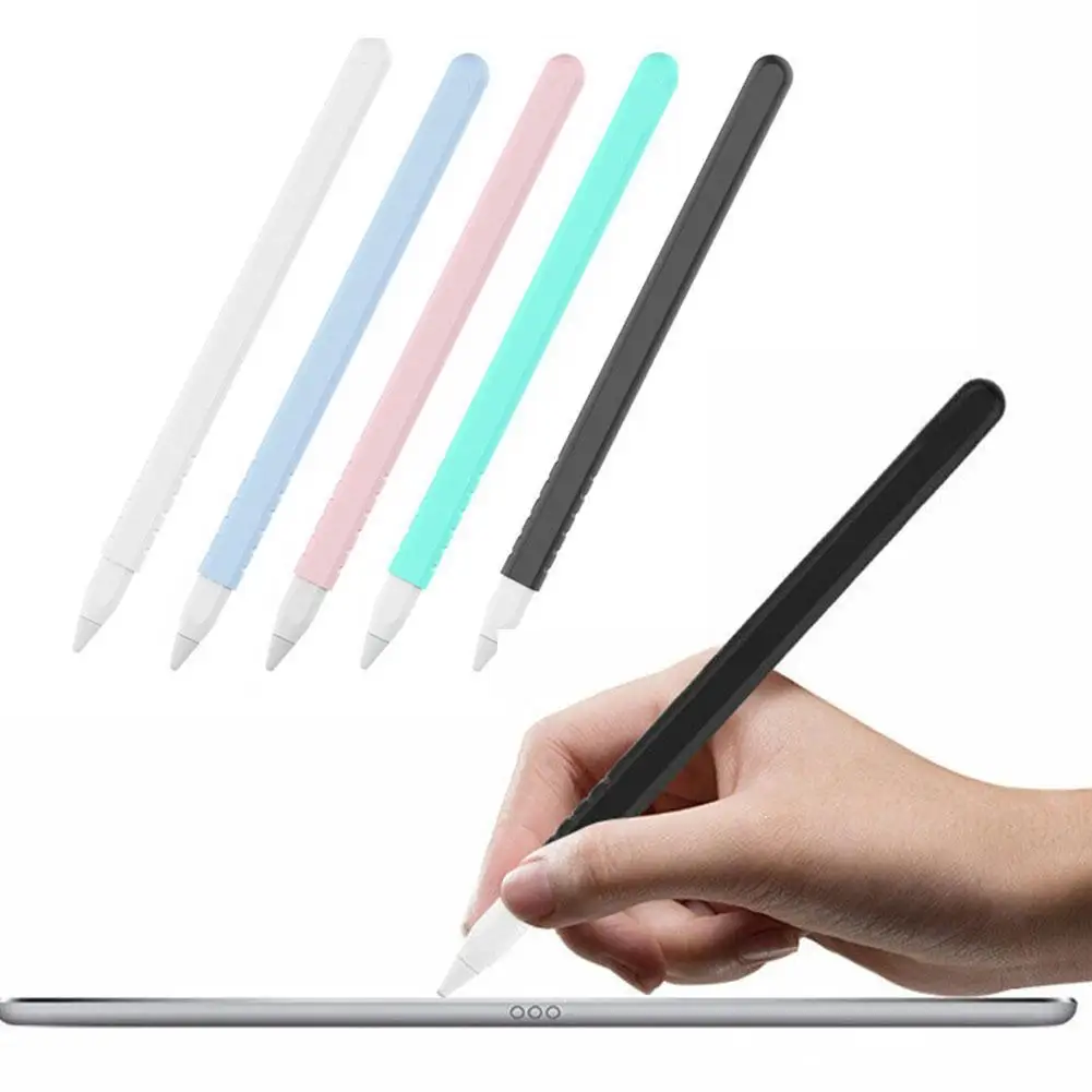 

Разноцветный силиконовый стилус для Apple Pencil 2, стилус для Apple Pencil 1, защитный чехол для IPad Pen 2, аксессуары