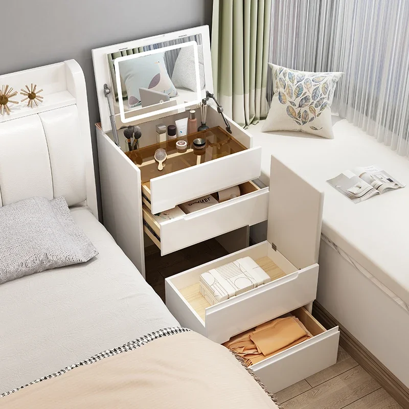 

Nordic Multifonctional Dressing Table Drawers Bedroom Makeup Vanity Dressing Table Makeup Cabinet Coiffeuse Dresser Furniture