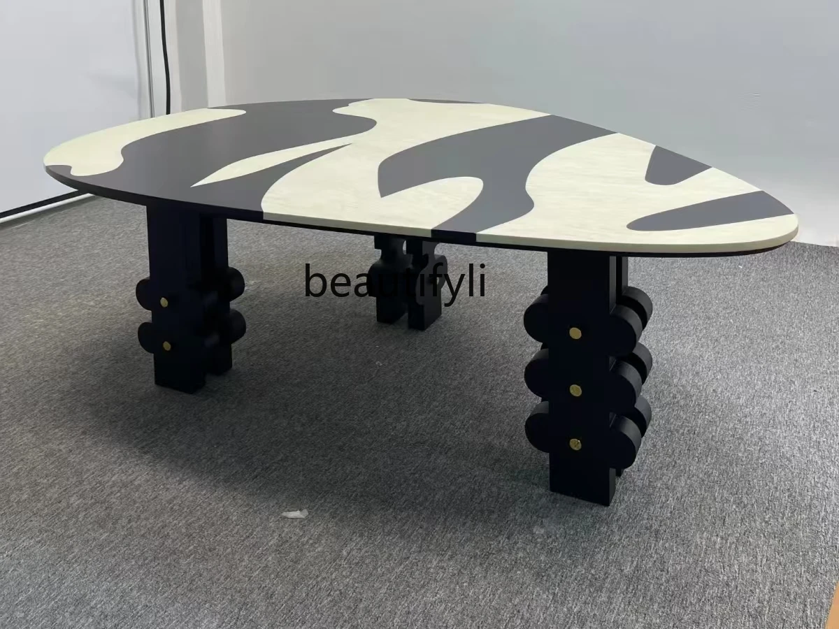 

Hand-painted modern minimalist medieval designer creative art negotiation desk retro home