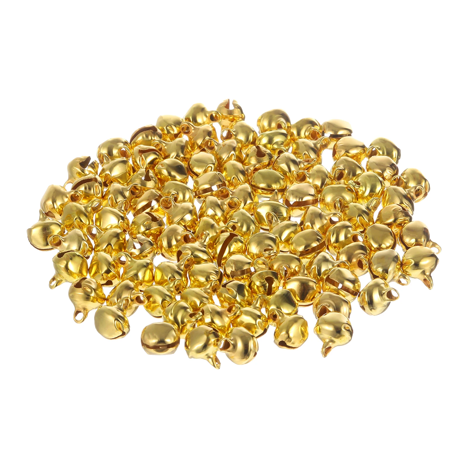 

100pcs Copper Bells Christmas Decorations Small Diy Bells Craft Projects Jewelry Making Ornaments Holiday Gifts