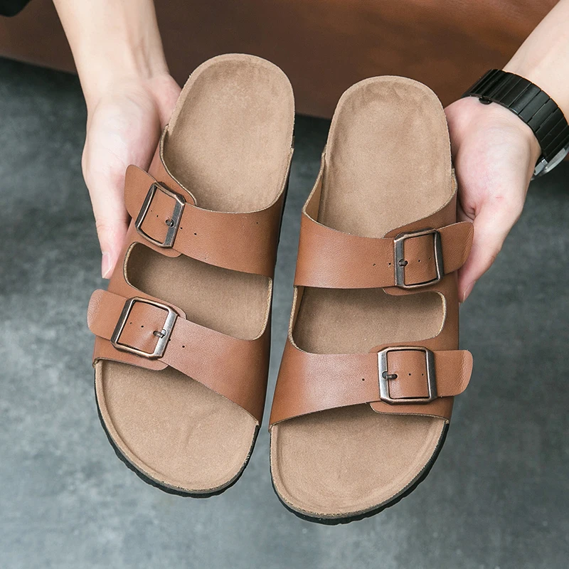 2023 Women Slippers Unisex Beach Shoes Buckle Thick Sole Open Toe Men Flip Flops Hiking Shoe Fashion Roman Sandal Gladiator Shoe
