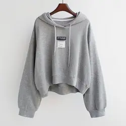 Korean hoodies women spring autumn loose hooded short sweatshirt hoodie thin coat top women's trend fashion pullover jacket 2024