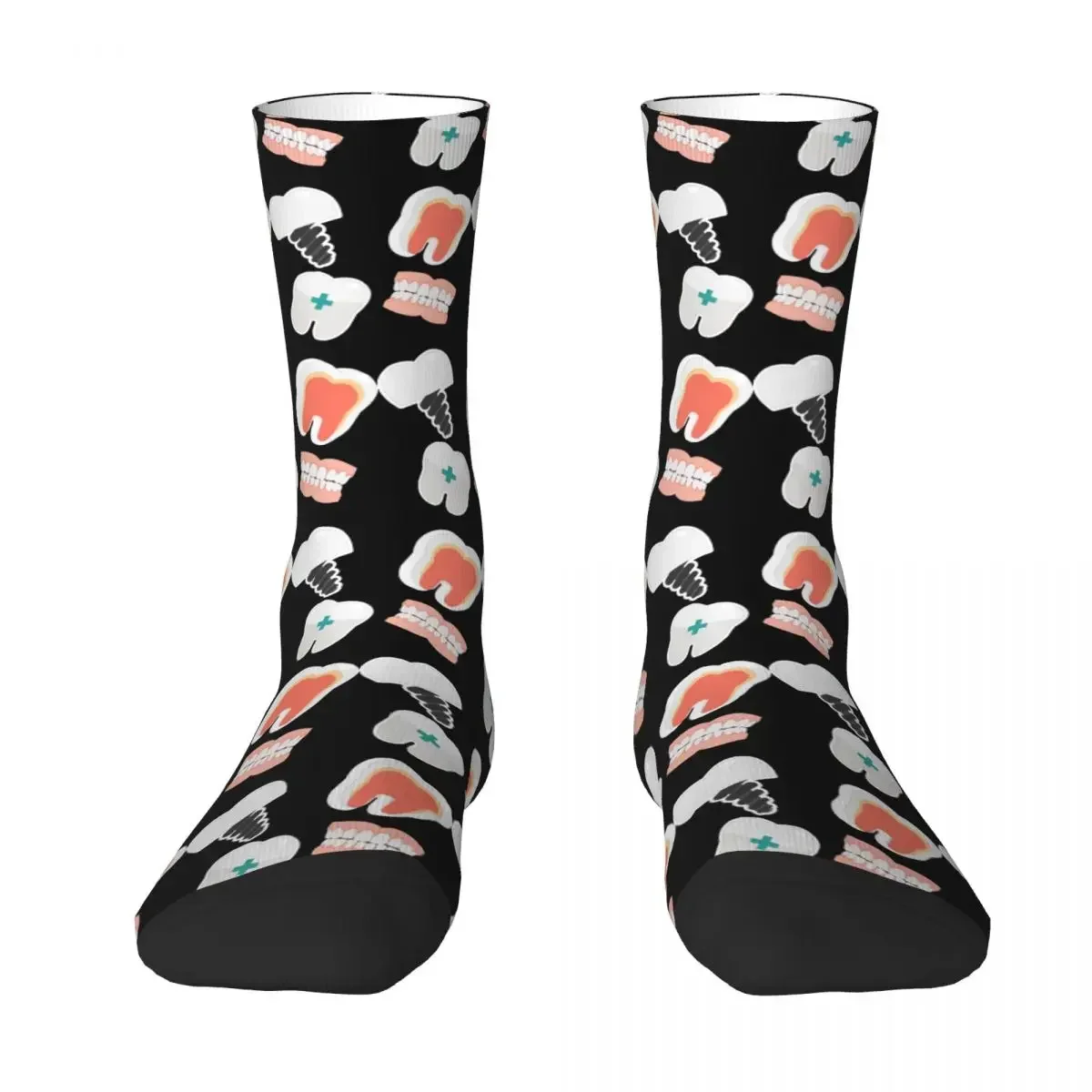 Dentist Pack And Dental Elements Socks Harajuku Super Soft Stockings All Season Long Socks Accessories for Man's Woman's Gifts