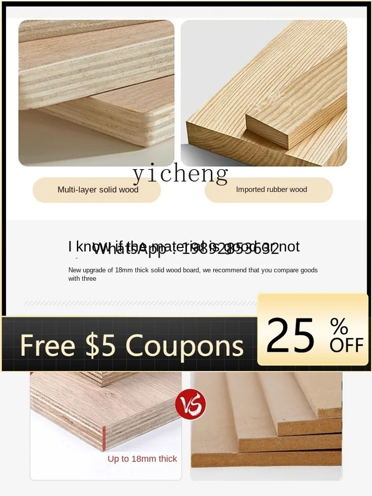 

GZ8 Vintage Solid Wood Mobile Side Table Artistic Living Room Sofa Side Small Coffee Table