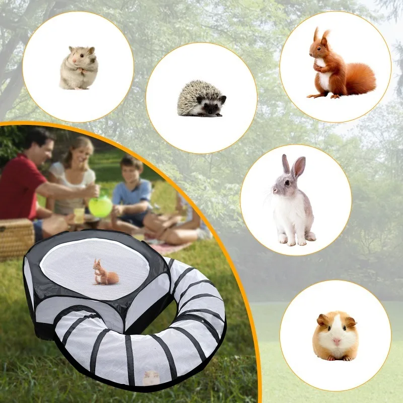 Summer Pet Toy Cat Portable Foldable Game Fence Crawling Small Animal Waterproof Tent Tunnel Small Dog Cat Fence Pet Products