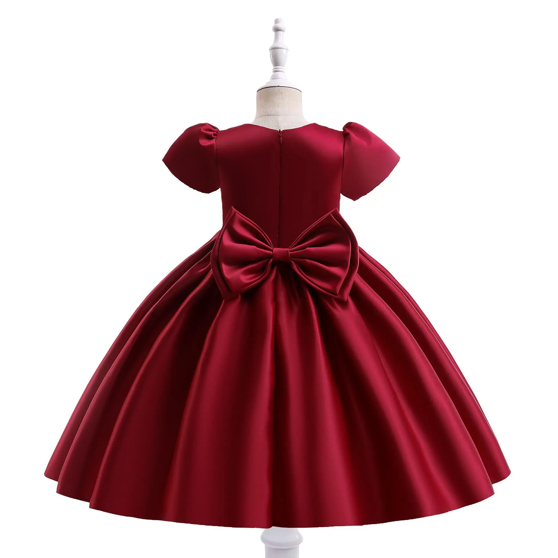 Xmas Gift Dress Newborns Toddler Clothing Baptism Princess Party Costume Baby Girl Clothes Pageant Big Bow 1st Birthday Dress