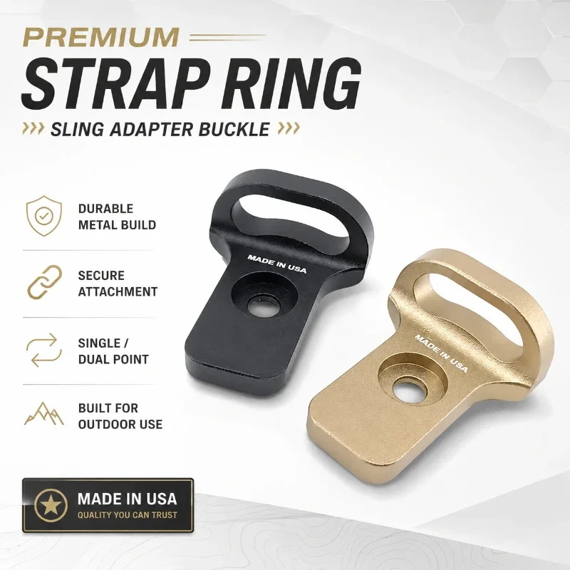 Multifunctional Strap Connector Ring Switchable Single Dual Point Durable Carry Strap Adapter Outdoor Fittings