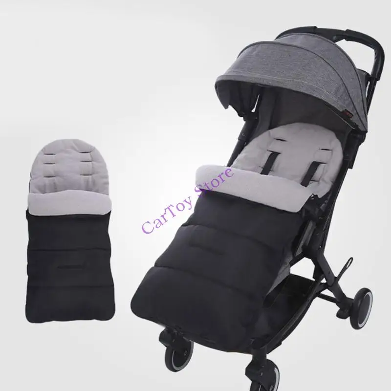 

Конверт для ног детской коляски на молнии, полностью открывающийся дизайн, теплая флисовая подкладка, универсальный