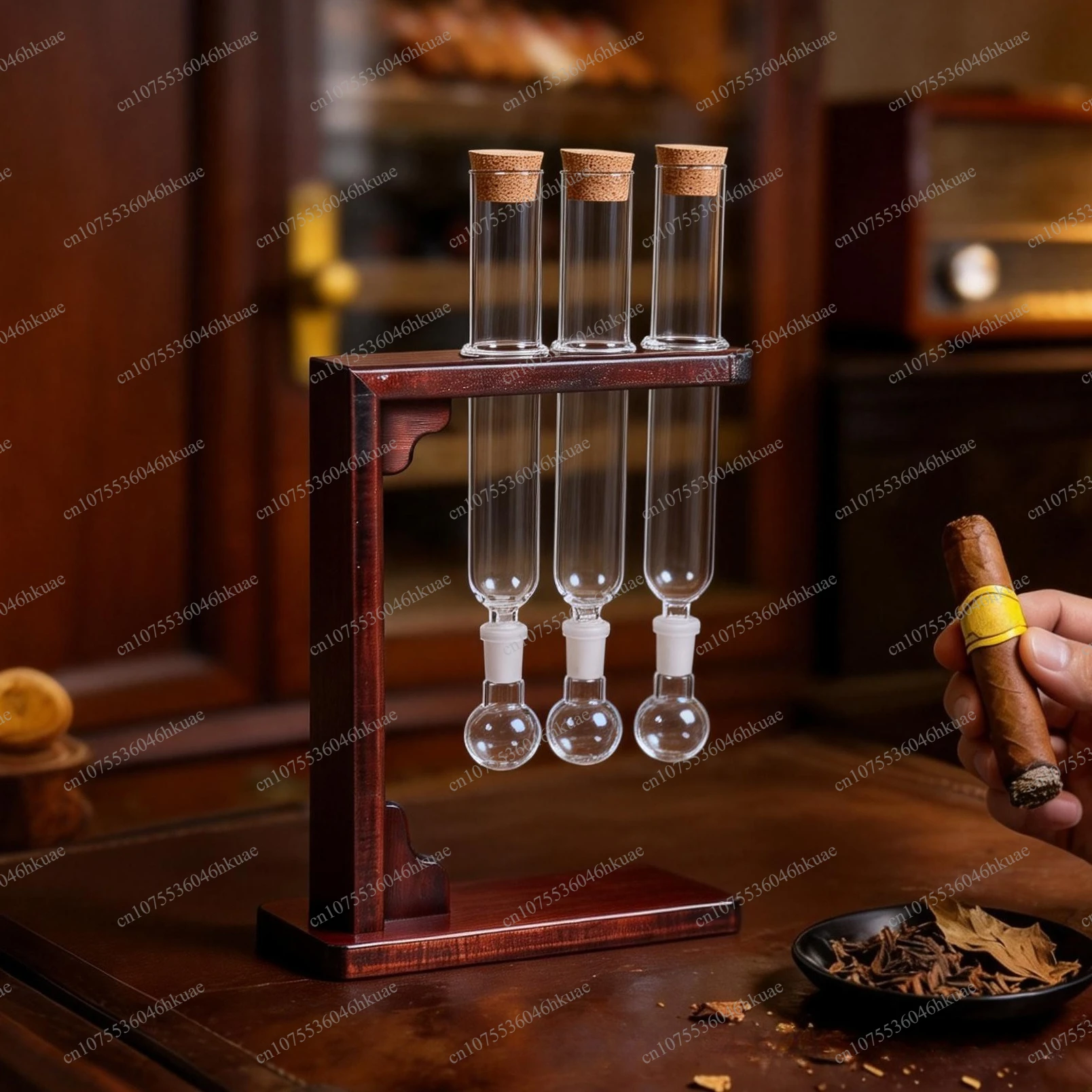 Glass Container Set - Glass Cigar Tube Humidor Container Set