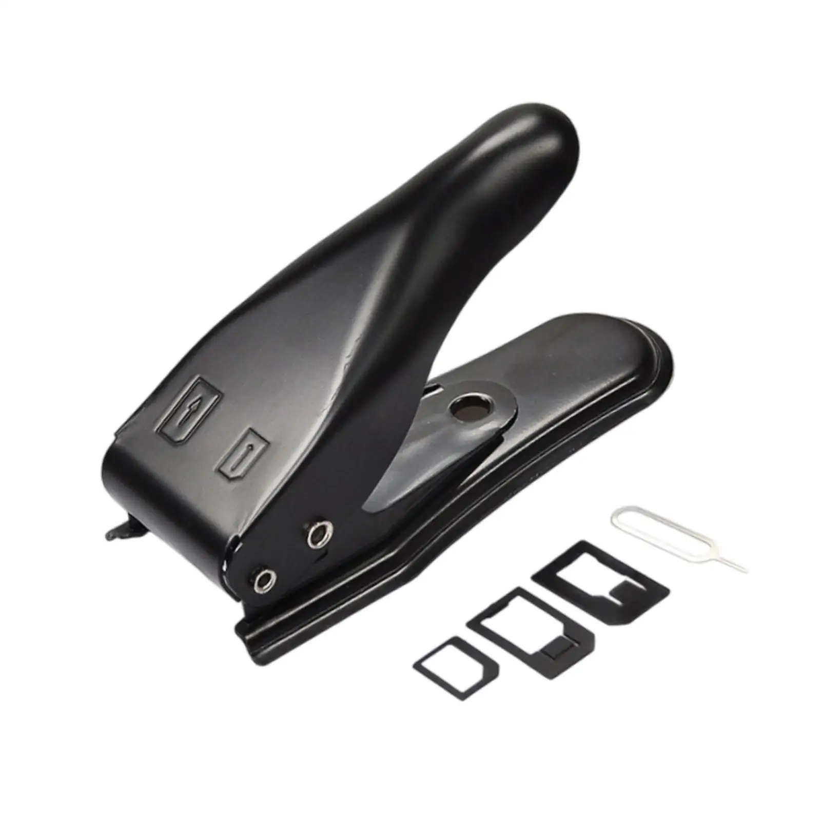 Cortador de cartão Sim Nano e Micro Sim Cutter, conveniente e resistente portátil com adaptadores e pino de ejeção 2 em 1 para smartphone