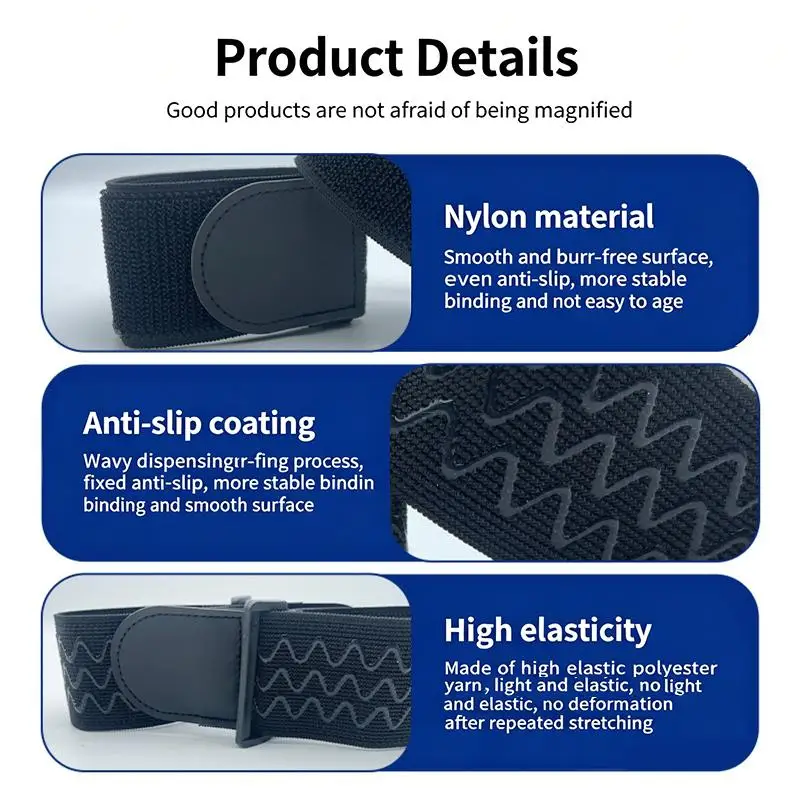 Multifunctional Anti-Slip Strips Elastic Straps Multipurpose Adjustable Bundling Straps Reusable Loop Cinch Straps Cable