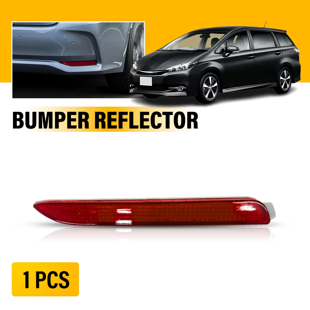 

Для Toyota Camry RAV4 Corolla Fortuner Matrix Wish Venza Noah Allion Alphard Blade красный отражатель заднего бампера светоотражающие полосы