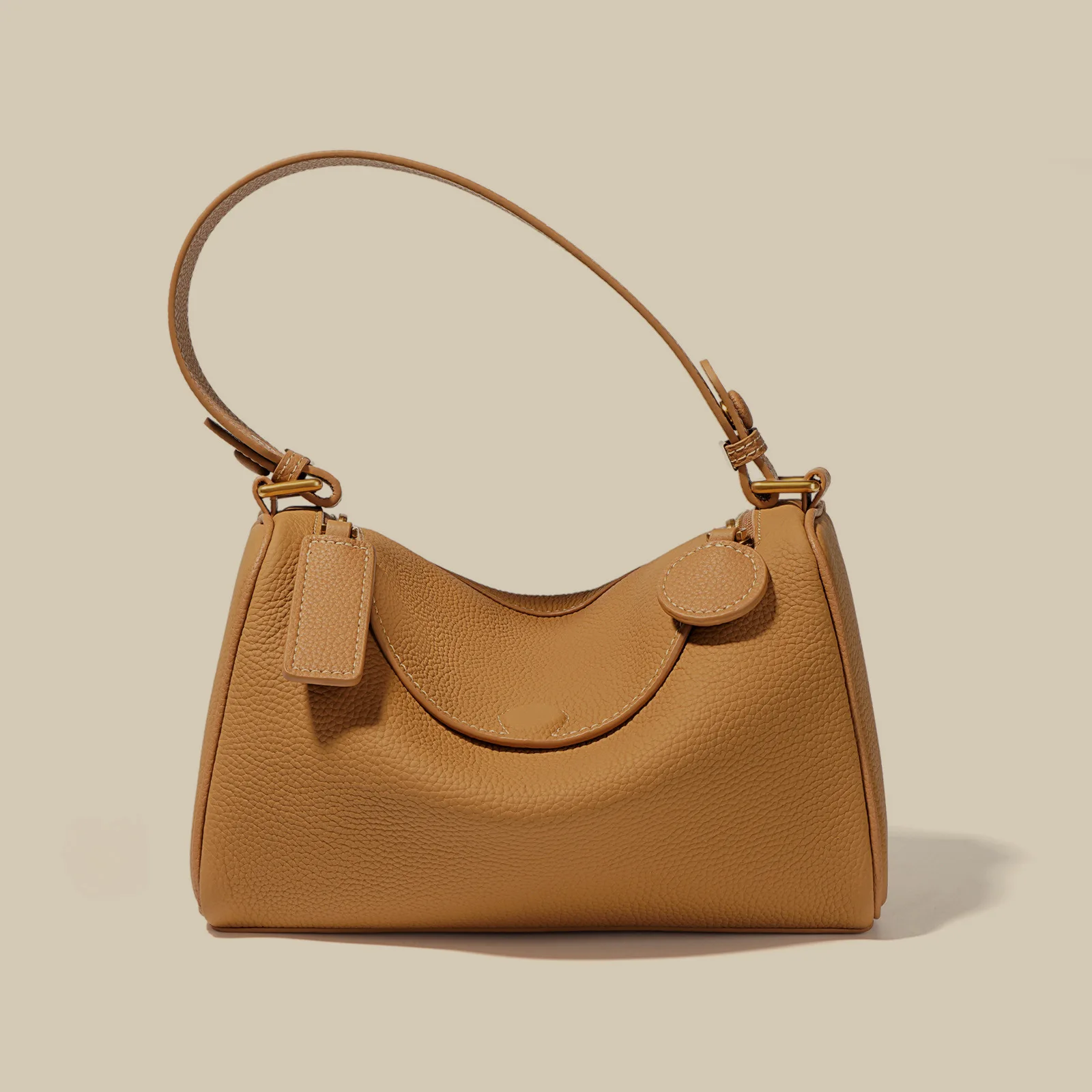 

Сумка Женская, Pillow Bag, Genuine Leather Honey Medium Multi-way Daily Commute 2026 New Elegant