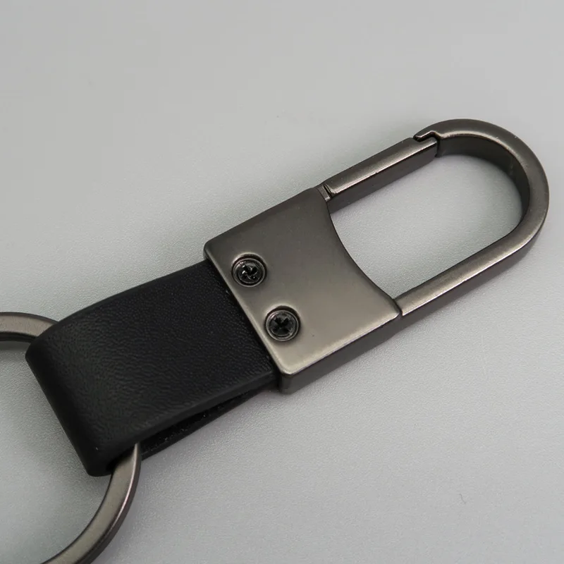 Multifunktionaler Schlüsselanhänger aus Legierung und Leder, Langlebiger Gürtelanhänger mit Karabiner, Diebstahlsicherer Autoschlüsselring – Detail 4