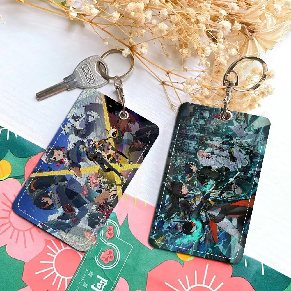 Zenless Zone Zero Ellen Joe Rectangle Keychain Card Holder, Badge Credit Card Holder, Student ID Card Holder, Bus Cards Cover