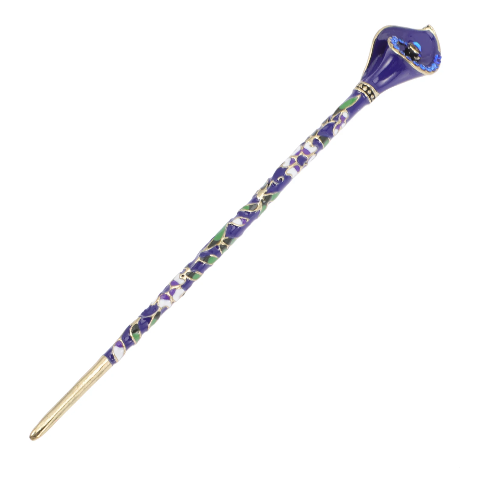 

Retro Hair Stick Chinese Hairpin Alloy Crystal Bun Holder for Women Teens Bride Updo Hairstyle Decorative Accessories