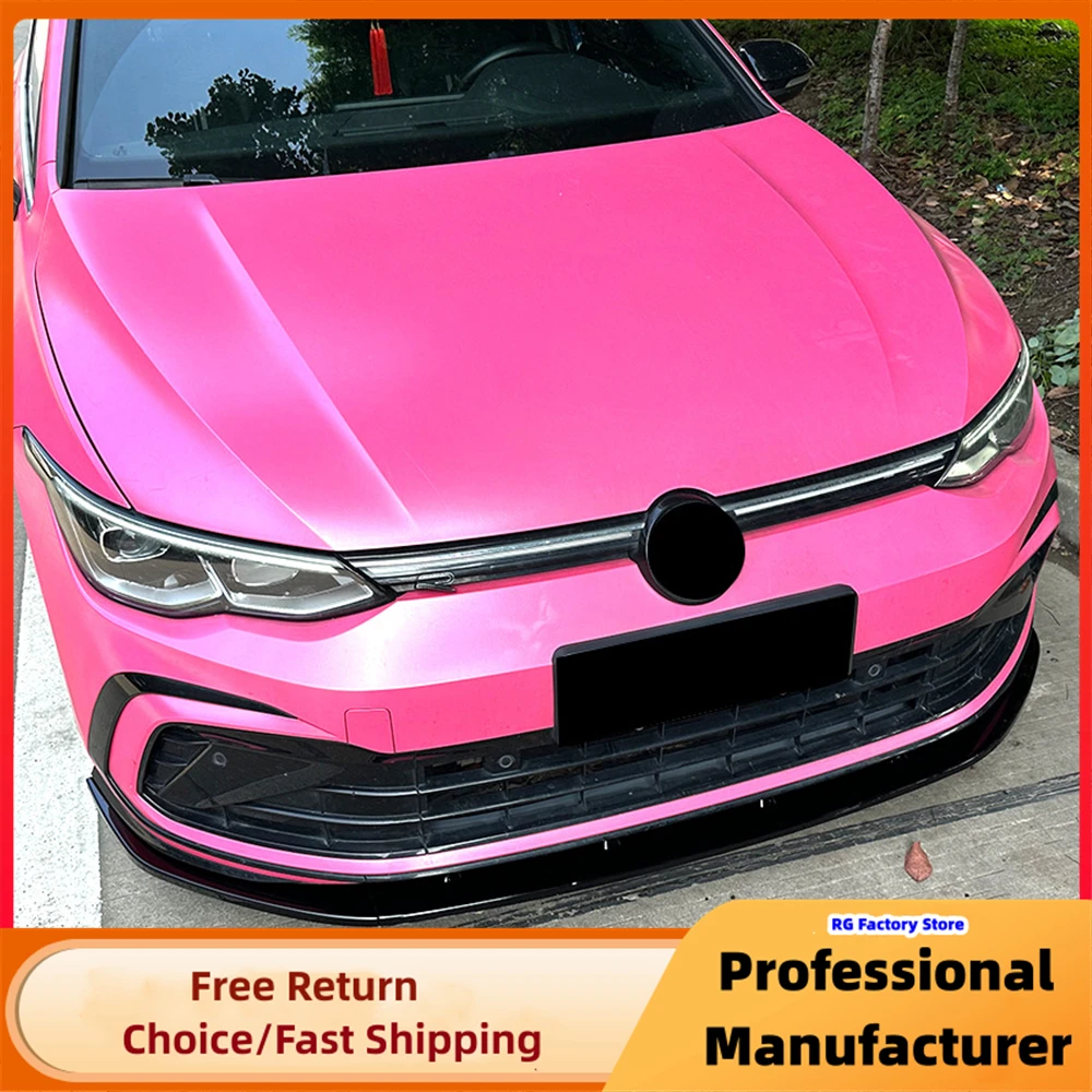 Maxton Style Front Bumper Lip Spoiler For VW Golf MK8 Golf 8 GTI GTD GTE R-Line 2020-2023 Diffuser Splitter Chin Trims Protector