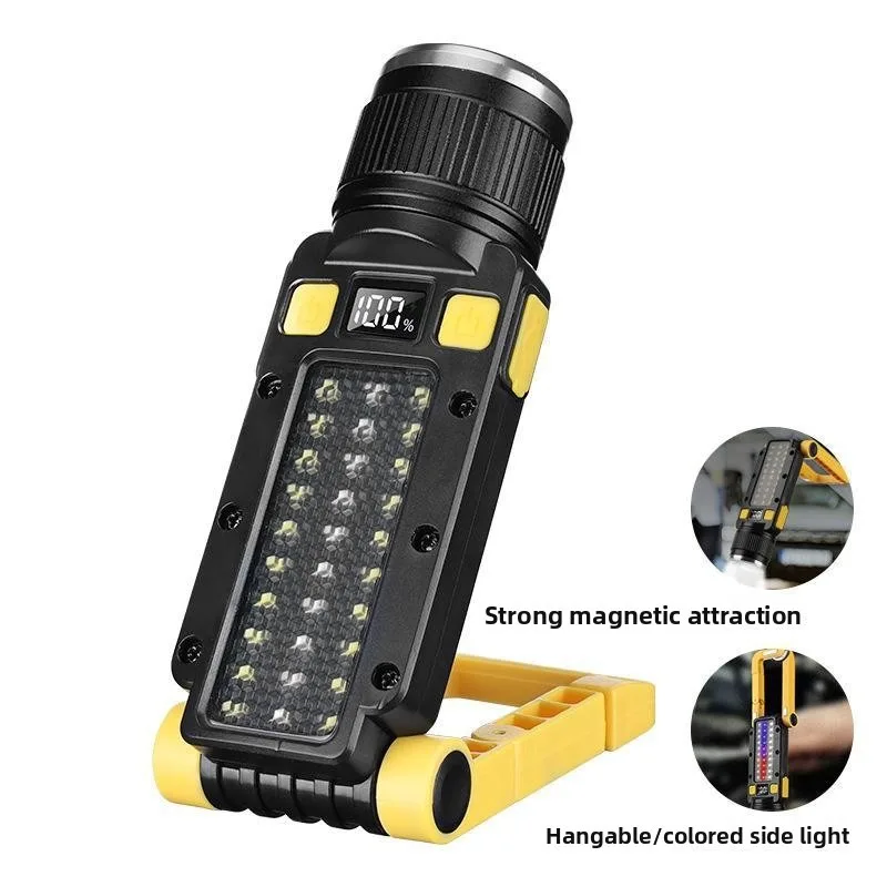 New Multipurpose Super Bright LED Work Light Camping Lantern Warning Signal Outdoor Rechargeable USB Type C Portable