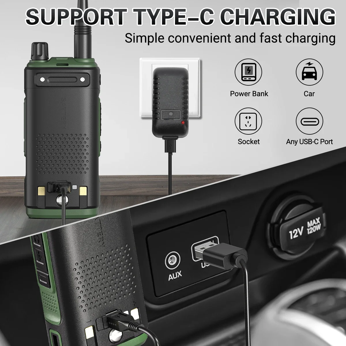 Baofeng UV-17 pro Intercom Outdoor 10km Baofeng Camping Handheld Car Radio FM Intercom