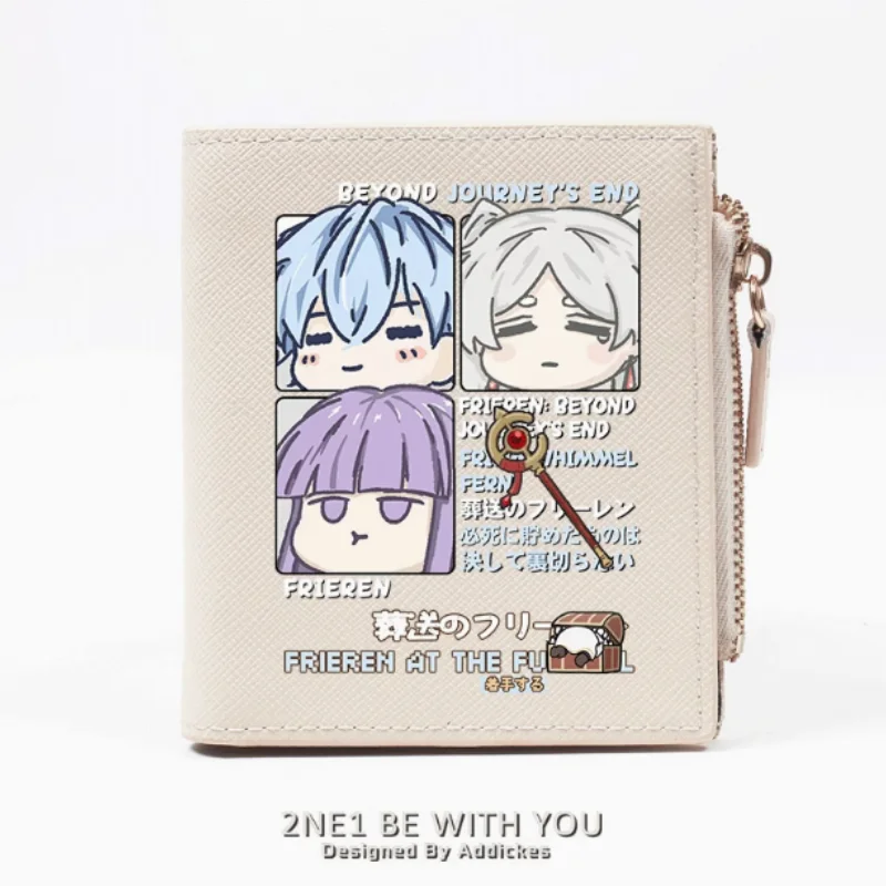 Anime Frieren: Beyond Journey's End  Zipper Fashion Wallets PU Purse Card Holder Money Bag Gift B1866 Cosplay