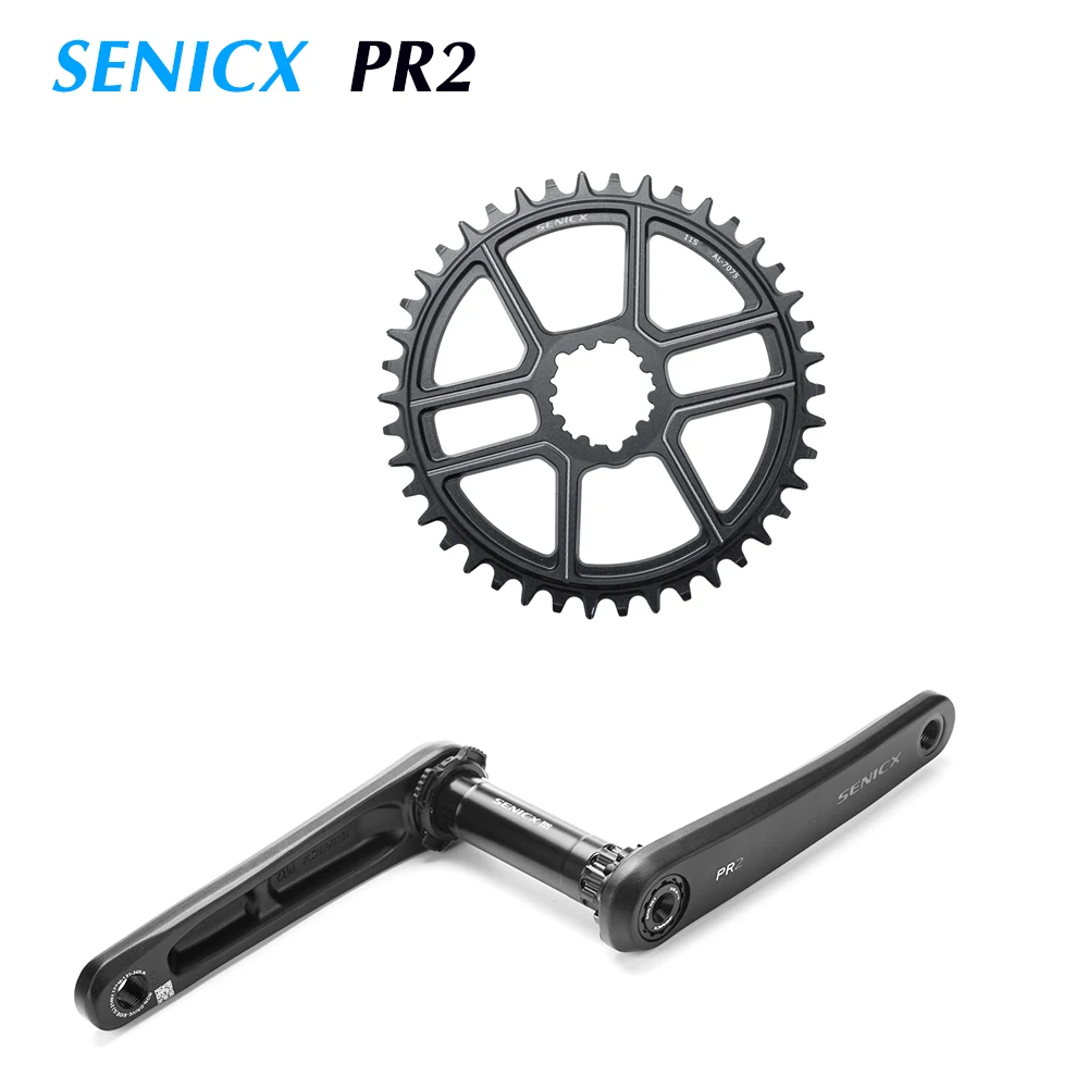 SENICX PR2 Gravel Bike Crankset 40T/42T/44T chainring  165mm 170mm 175mm Crank 10/11S Speed   DUB