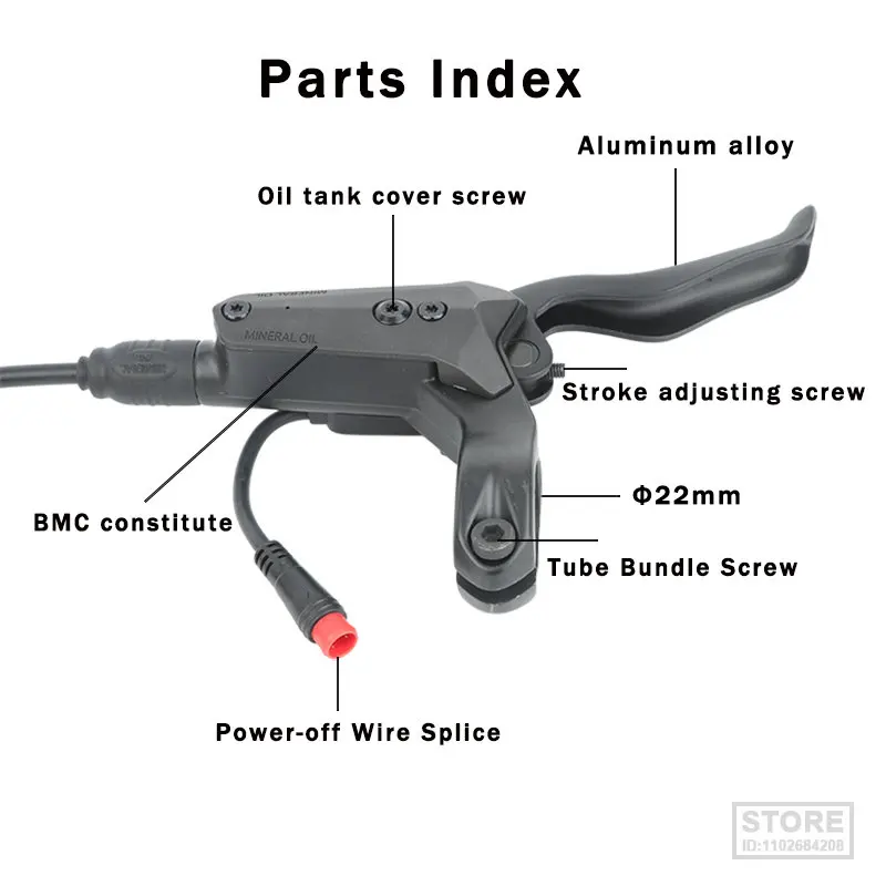 Racework Electric Bike Disc Brake E Scooter Hydraulic140/160/180mm For KUGOO G Zero 10X ES3 Ultra Speedway Bicycle Parts