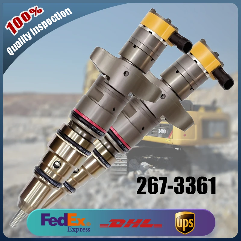 

Fuel Common Rail Injector 267-3361 High Quality Engineering Machinery Engine Parts Injector Suitable for Caterpillar C7 C9