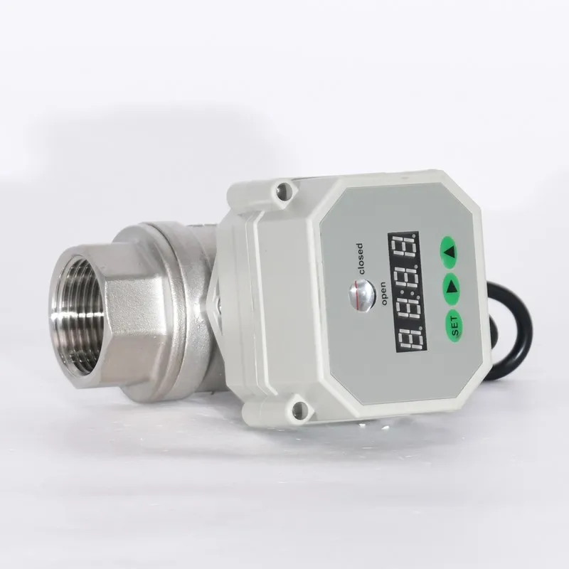 DN8-DN25 2-Way SS304 Electric Timer Drain Ball Valve Automatic Timer Flush Valve Intelligent Timer Programed Valve