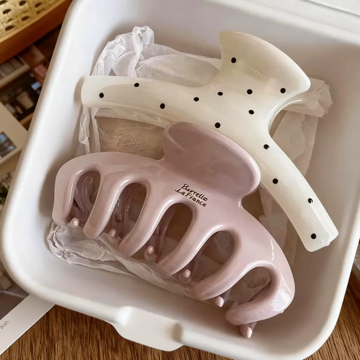 Large-Sized Acrylic Shark Bone - Hair Clip Claw Large ulasan dan harga