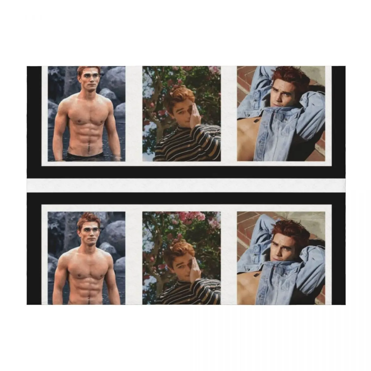 

KJ Apa Throw Blanket Hair Decorative Sofa Flannels blankets and throws Blankets