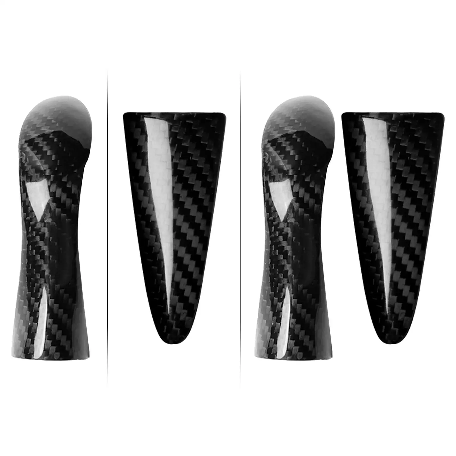 Carbon Fiber Trim Covers Self Adhesive Anti Scratch Fashion Trim Car Stickers Fits for Q50 Q50L Q60 Car Decorations Frame Trim